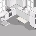 Ver imagem 2 de Tapete para Cozinha Bouclê Objeto D3 Elegance Niazitex 45cmx1,20M