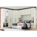 Ver imagem 1 de Quarto Casal Modulado Seletto 6 Peças (1 Ponte + 1 Closet + 2 G Roupas + 2 Complementos) Qmh06