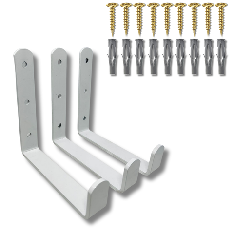 Três Ganchos de Parede Tipo U Estrutura Aço Alta Resistência Suporte Reforçado Mangueira Bicicleta