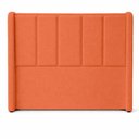 Ver imagem 1 de Cabeceira Cama Box Casal Estofada Dyana Madeira Maciça Suede Terracota