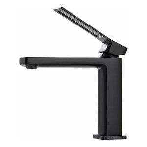 Torneira Bica Banheiro Lavabo Preta Black Cuba Alta Moderna