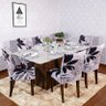 Kits 2 Capa Cadeira Jantar em Tecido Exclusivo Modern Floral - 5