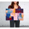 Quadro Artístico Abstrato Estilo Pintura Tela em Tecido 60x40 - 5