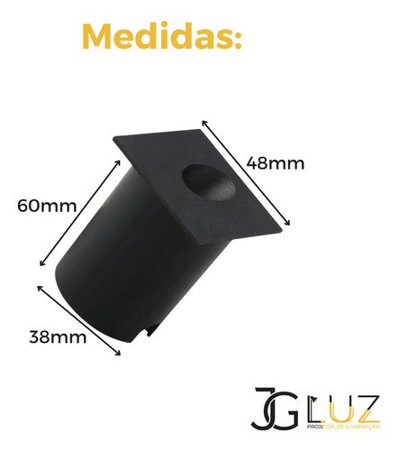 Kit 15 Balizador de Led Luminaria Ip65 Led 2w Parede Escada - Preto - 5