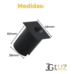 Kit 15 Balizador de Led Luminaria Ip65 Led 2w Parede Escada - Preto - 5