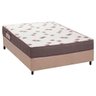 Conjunto Box Casal: Colchão Espuma Ortobom D28 Light Saúde + Base Crc Suede Clean(138x188) - 1