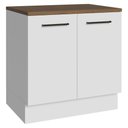 Ver imagem 1 de Balcão de Cozinha Agata 2 Portas MDP 80cm Branco Madesa