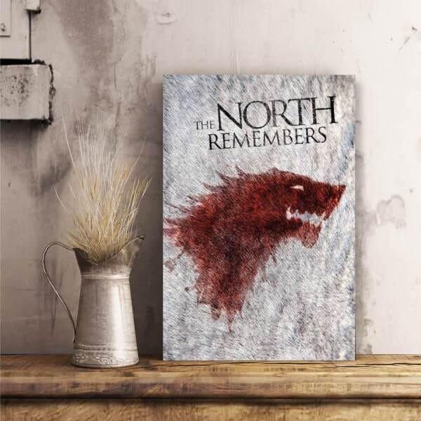 Quadro decorativo Game Of Thrones North Remembers em Tecido - 1