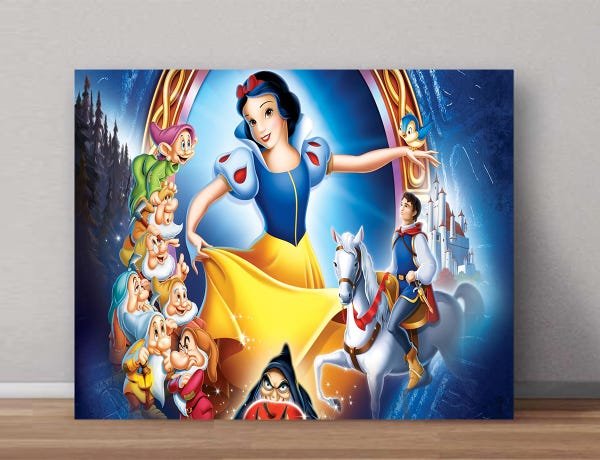 Quadros Decorativos Branca de Neve 0002 - 50cm x 40cm - 1