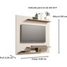Painel Para TV Até 32 Polegadas Com Prateleiras Osias - Cores - Comprar Moveis em Casa: Off white /  - 2