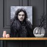 Quadro decorativo Game Of Thrones Jon Snow - Tela em Tecido - 1