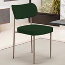 Ver imagem 6 de Cadeira Decorativa Sala de Jantar Melina Base Arena L02 Suede Verde Musgo - Lyam Decor