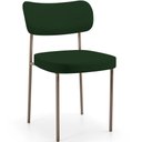 Ver imagem 1 de Cadeira Decorativa Sala de Jantar Melina Base Arena L02 Suede Verde Musgo - Lyam Decor