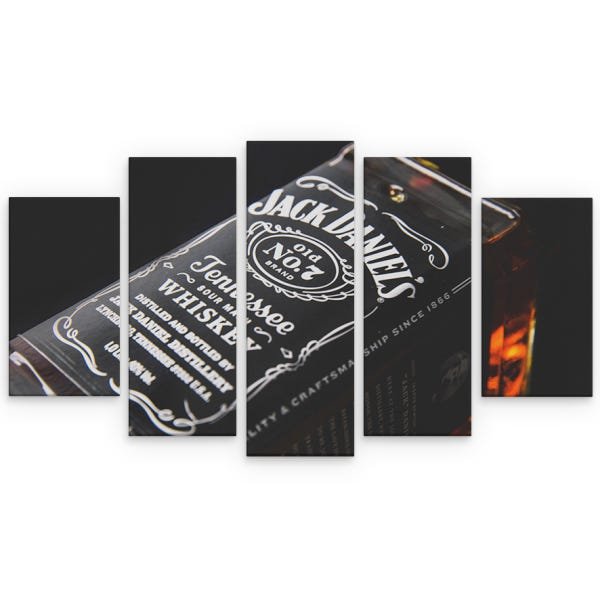 Quadro decorativo whisky jack daniels 108x65cm em mdf - 2