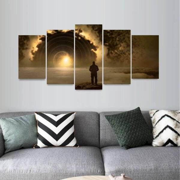 Quadro Decorativo Arte Luz Humor Céu Mosaico - 1