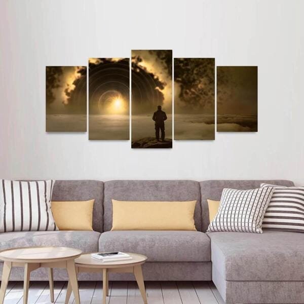 Quadro Decorativo Arte Luz Humor Céu Mosaico - 3