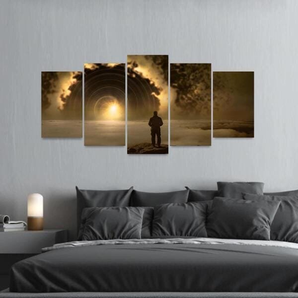 Quadro Decorativo Arte Luz Humor Céu Mosaico - 5