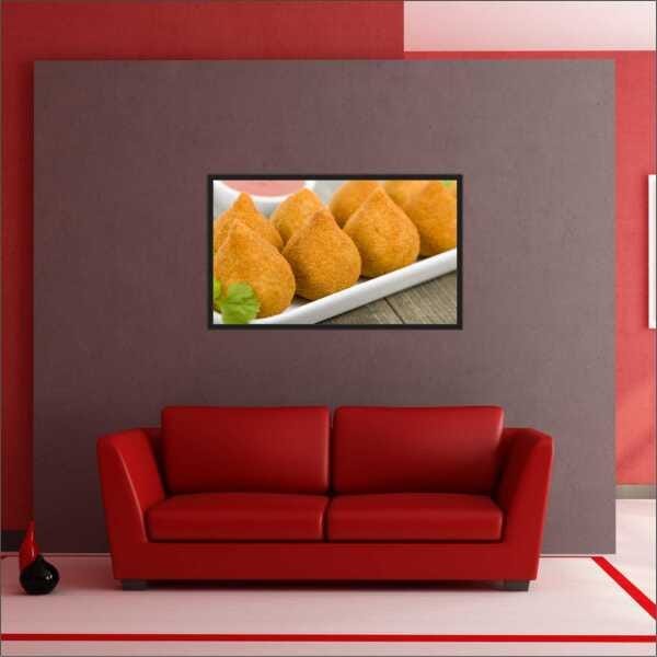 Quadro Quibe Salgado Coxinha Padarias Pastéis Com Moldura TT07 - 2