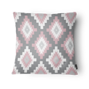 Ver imagem 3 de Kit 3 Capas de Almofada 43x43cm - Geométrica - Tecido Veludo 100% Poliéster