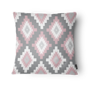 Ver imagem 3 de Kit 3 Capas de Almofada 43x43cm - Geométrica - Tecido Veludo 100% Poliéster