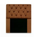 Ver imagem 2 de Kit Cabeceira Mirage + Calçadeira Baú Felix Solteiro 90cm Suede - Ecotec Decor:Marrom