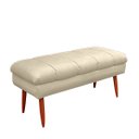 Ver imagem 4 de Puff Aparador Estofado Italy Decorativo Veludo Bege Claro