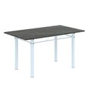 Ver imagem 4 de Conjunto Sala de Jantar com 6 Cadeiras Lara Branco/Preto