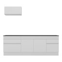 Ver imagem 3 de Armário De Cozinha Compacta 220cm Rodapé Multimóveis Branco