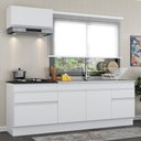 Ver imagem 1 de Armário De Cozinha Compacta 220cm Rodapé Multimóveis Branco