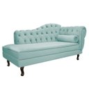 Ver imagem 3 de Kit Diva Recamier Diana 140cm Lado Esquerdo e 01 Poltrona Classic Suede - Doce Sonho Móveis RECAMIER