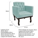 Ver imagem 5 de Kit Diva Recamier Diana 140cm Lado Esquerdo e 01 Poltrona Classic Suede - Doce Sonho Móveis RECAMIER