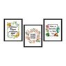Kit 3 Quadros Decorativos Boas-Vindas Sala Recepção - 1