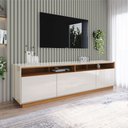 Ver imagem 1 de Rack para Tv até 80 Polegadas Orion 3 Portas Cinamomo/off White - Henn
