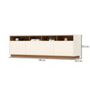 Ver imagem 4 de Rack para Tv até 80 Polegadas Orion 3 Portas Cinamomo/off White - Henn