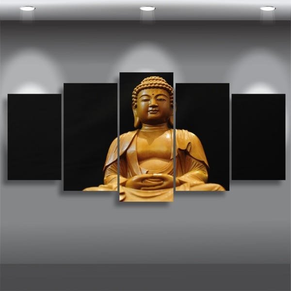 Quadro decorativo Buda Budismo Mosaico Para Sala Quarto Hall - 5