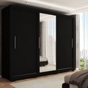 Ver imagem 2 de Guarda-roupa Casal Santiago 3 Portas 2 Gavetas com Espelho Caemmun