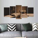 Ver imagem 1 de Quadro Mosaico Para Escritório De Advocacia Tom Sépia