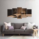 Ver imagem 2 de Quadro Mosaico Para Escritório De Advocacia Tom Sépia