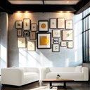 Ver imagem 2 de Kit Sofá 3 Lugares 180cm e Poltrona Decorativa Escritório Orgânico Cecília Bouclé Branco