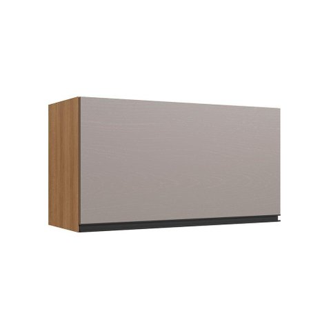 Armário Aéreo Cozinha 80 Cm 1 Porta Basculante Quiditá Montana/fumê