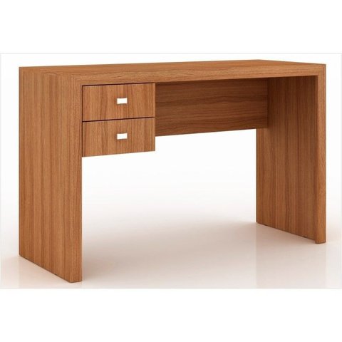 Mesa para Escritório 02 Gavetas Me4123 Amêndoa - Tecno Mobili