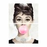 Quadro Audrey Hepburn Chiclete Rosa Vintage Jogo 2 Peças - 4