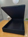 Ver imagem 4 de Cama Box Baú Casal Blindado com Pistão a Gás - Linhão - Turim Preto Fosco