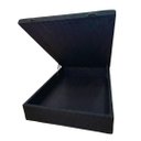 Ver imagem 1 de Cama Box Baú Casal Blindado com Pistão a Gás - Linhão - Turim Preto Fosco