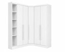 Ver imagem 1 de Guarda-Roupa Modulado de Canto Oblíquo 5 Portas e Cantoneira 100% MDF Cairo
