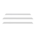 Ver imagem 1 de Prateleira Flutuante de Quarto Infantil Kit 3 Suporte Invisível Cp3 Yara Branco - Lumil Lumil Móveis