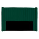 Ver imagem 1 de Cabeceira Casal Estofada para Cama Box Alicia Veludo Cor Verde Esmeralda
