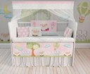 Ver imagem 6 de Kit Berço Rosa Ovelinhas Jardim