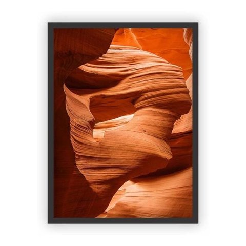 Quadro Decorativo Paisagens Variadas Moldura Preta Mod 07