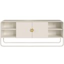 Ver imagem 7 de Rack para Sala de Estar TV 55 pol Industrial Orgânico Alek A03 Off White - Lyam Decor